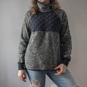 Abercrombie & Fitch Charcoal and Black Turtleneck Sweater